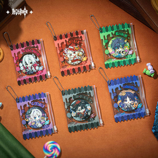 Genshin Impact Night Fantasy Badge & Protective Sleeve Set