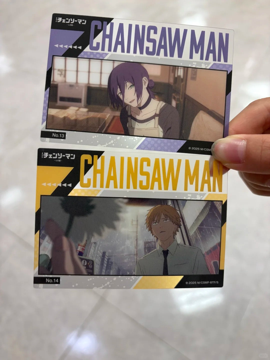 Ensky Official Chainsaw Man Movie Reze Clear Collectible Cards