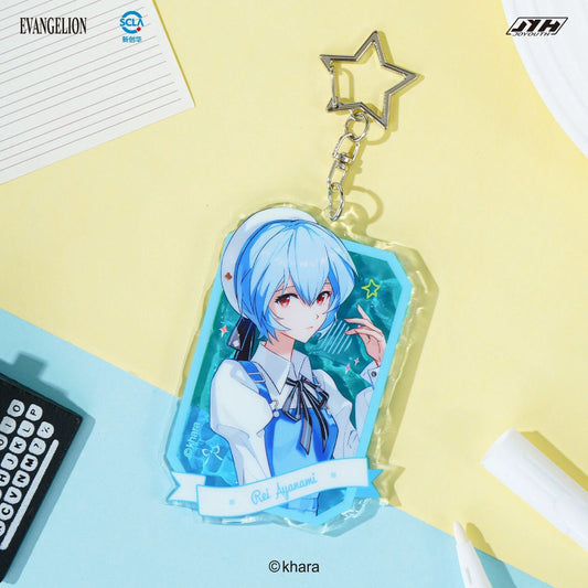 Neon Genesis Evangelion Day Off Theme Acrylic Keychain Blind Bag