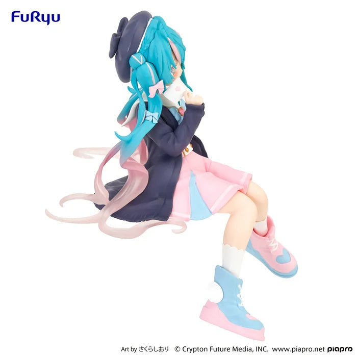 Hatsune Miku Gray Sailor Suit Noodle Stopper Figure FuRyu Vocaloid Anime