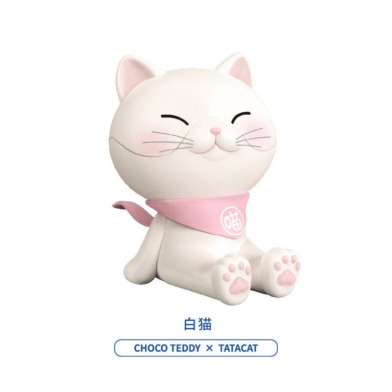 CHOCO TEDDY Tata Cat Phone Stand Series Blind Box Figure