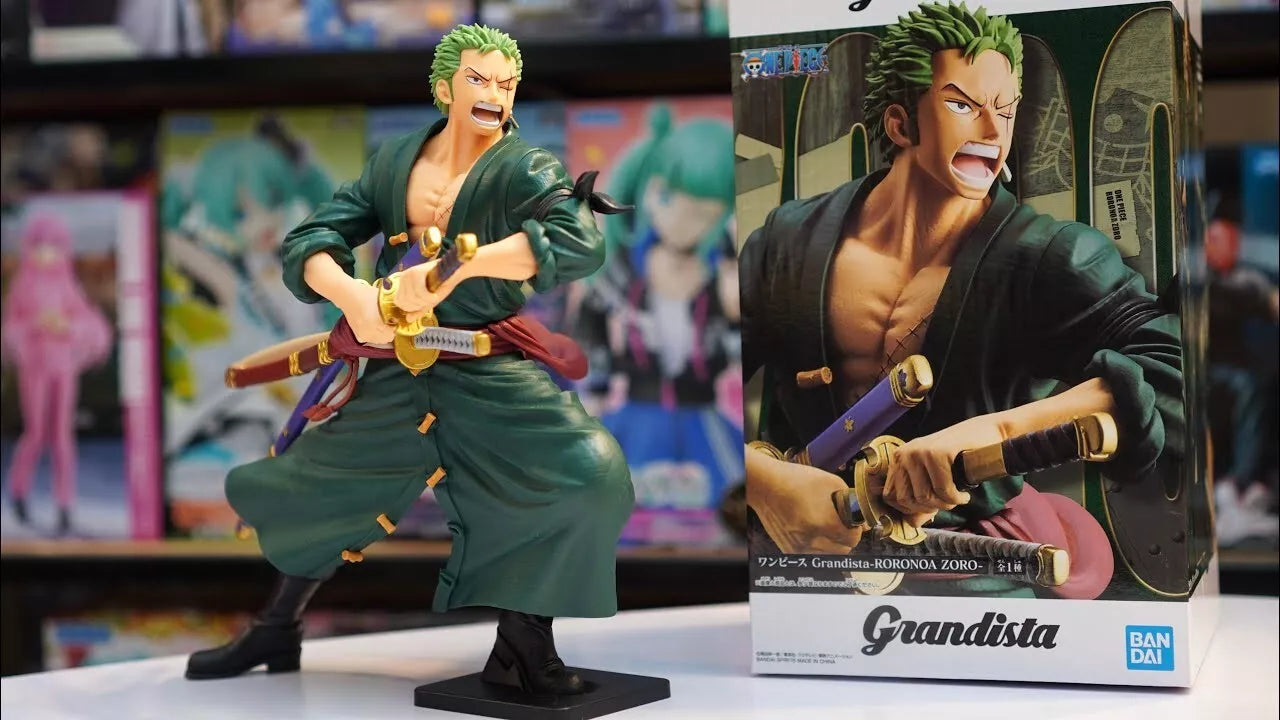 Banpresto One Piece Grandista Roronoa Zoro Figure 8.7" Authentic Japan Import
