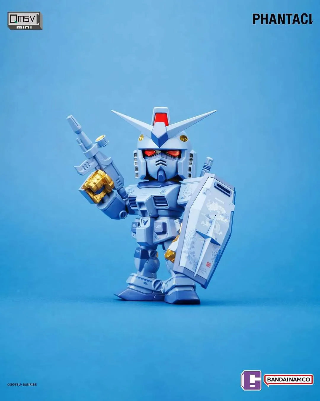 Bandai QMSV MINI RX-78-2 GUNDAM x PHANTACi – Limited Edition Blind Box Figure