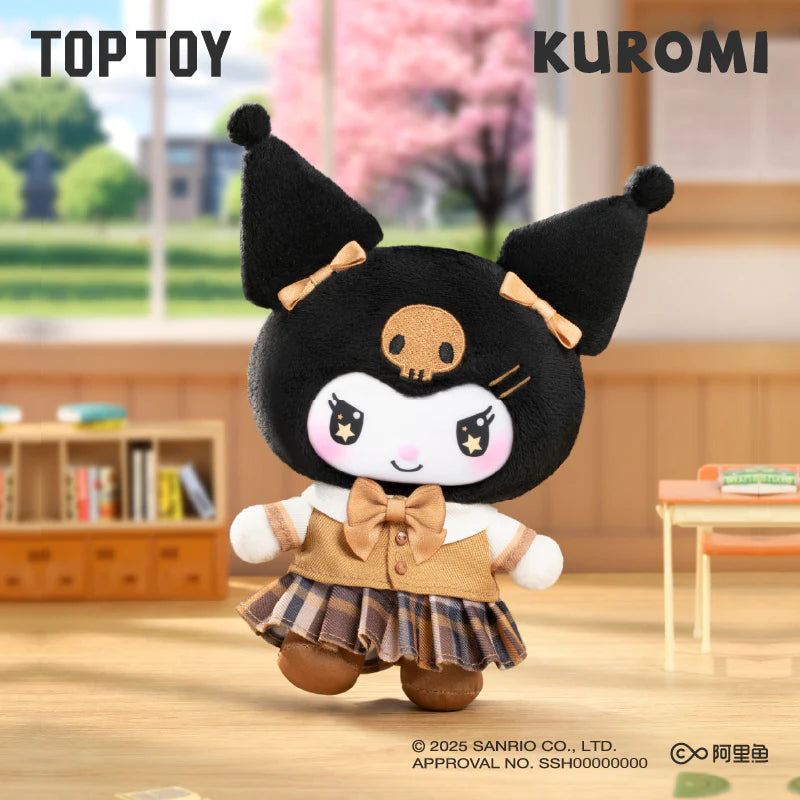 TOP TOY KUROMI School Life Vinyl Plush Keychain Gift Blind Box