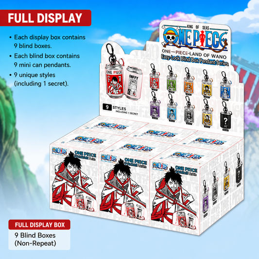 One Piece Wano Mini Can Pendant Blind Box Luffy Zoro Law Official