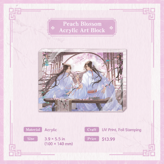 Heaven Official’s Blessing Acrylic Block – Peach Blossom Series TGCF Display Brick