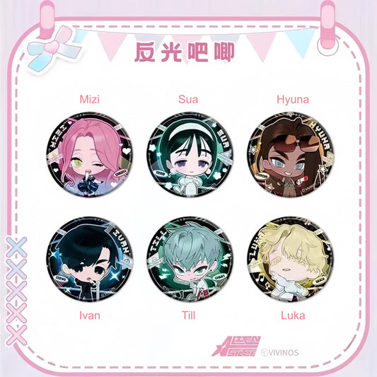 Alien Stage New Year Eve Season Reflective Badge Anime Surprise Blind Box