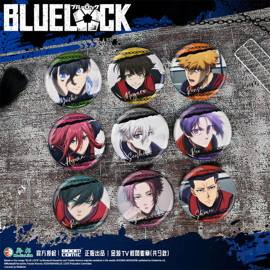 Blue Lock Glitter TV Screenshot Button Badge 58mm Official Licensed