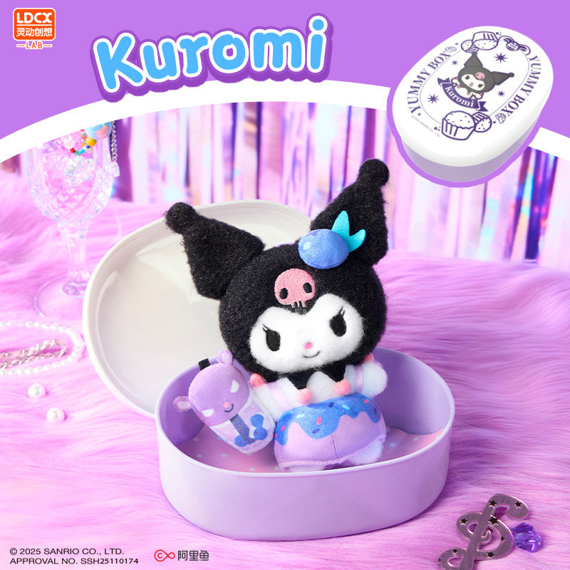 Sanrio Yummy Box Plush Blind Box Kuromi My Melody Cinnamoroll Bento Toy