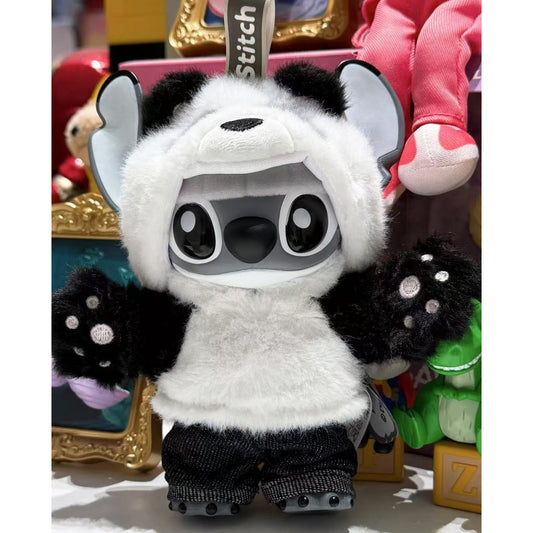 MINISO Disney Stitch GenZ Street Panda Plush Keychain 6.1" Vinyl Limited