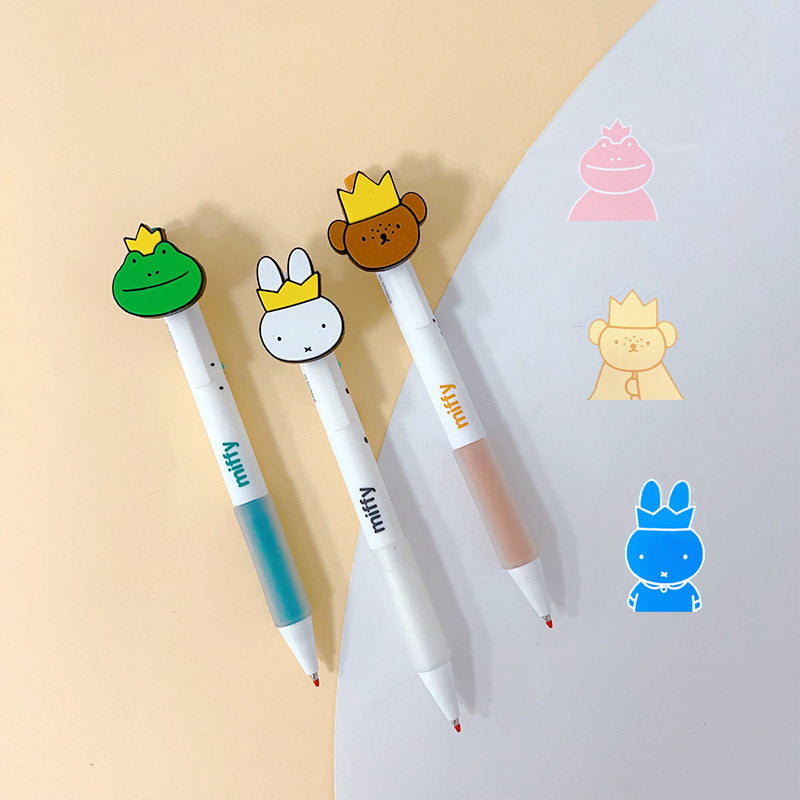 M&G Miffy Gel Pen 0.5mm Black Ink Quick Dry Cute Click Pen