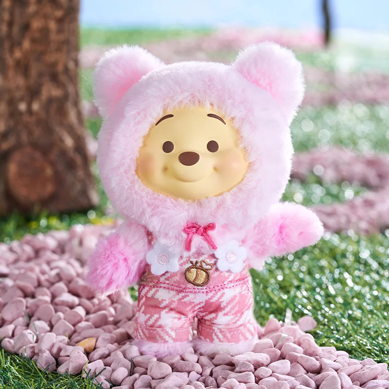 TOPTOY Disney Winnie the Pooh Candy Bear Series Vinyl Plush Keychain Blind Box
