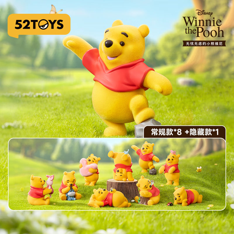 52TOYS Carefree Winnie the Pooh Blind Box Figure Series 3.5 in PVC Collectible