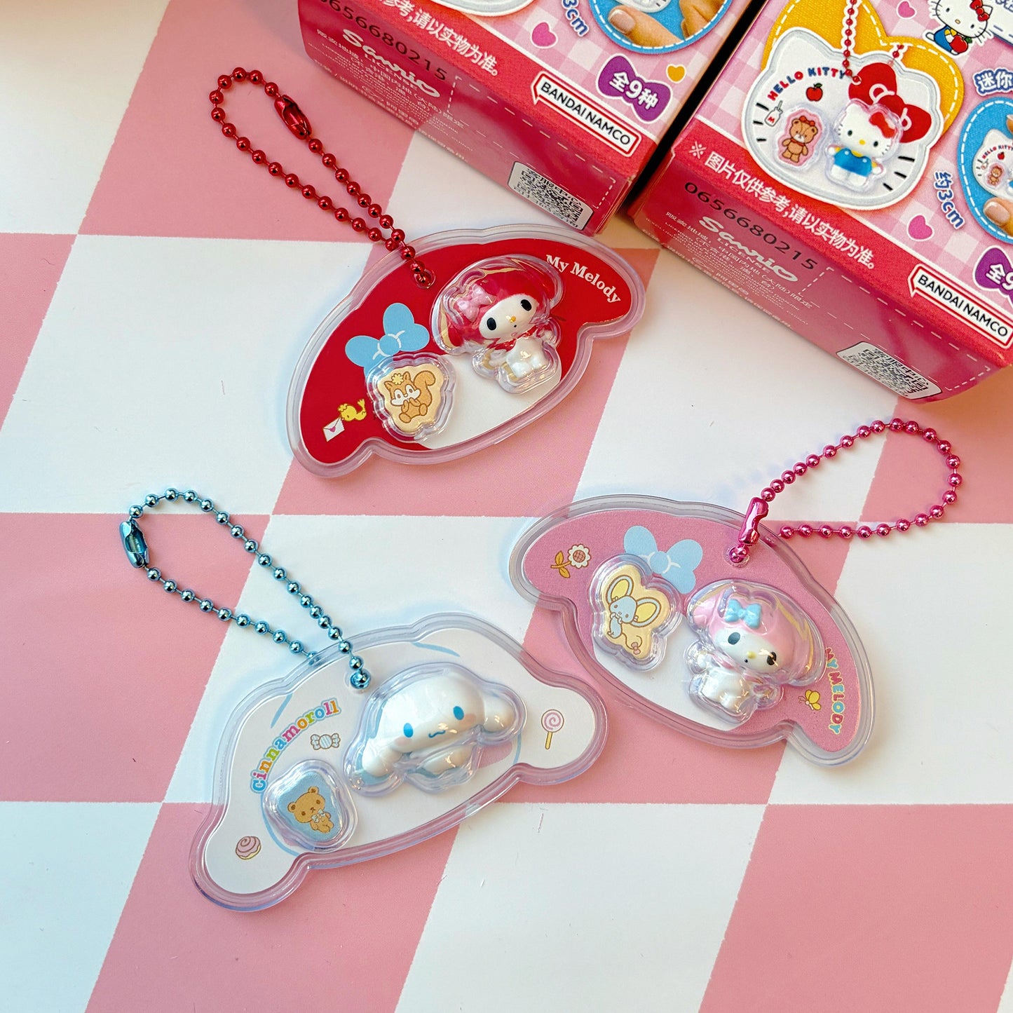 Sanrio Characters Mini Toy Charm Keychain Blind Box (9 Designs + Secret)