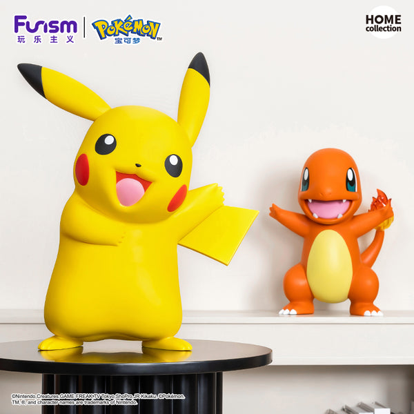FUNISM Pokémon - Giant Pikachu Soft Vinyl Figure - 19.7 inches Life-Size