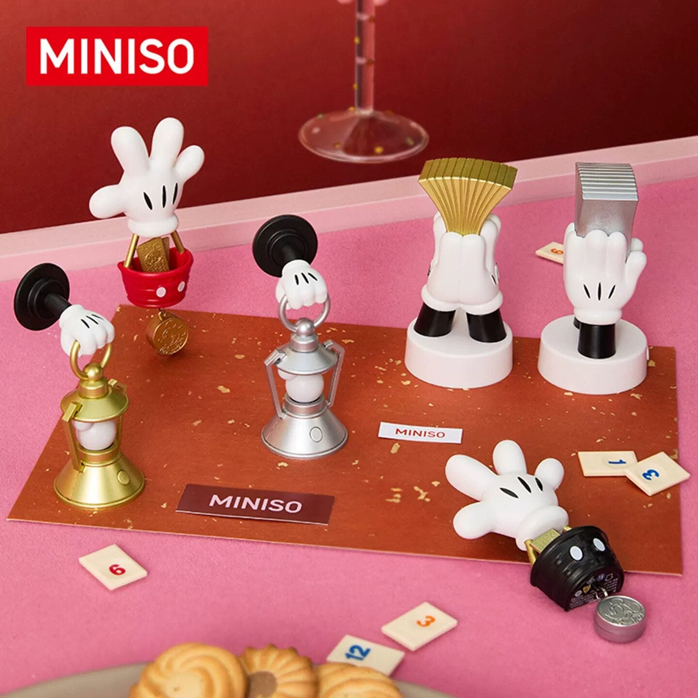 MINISO Disney Mickey Magnetic Night Light Blind Box Hand of Fortune Series