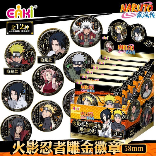 EAKI Naruto Shippuden 58mm Tinplate Button Pin Badge Blind Bag Random US Seller