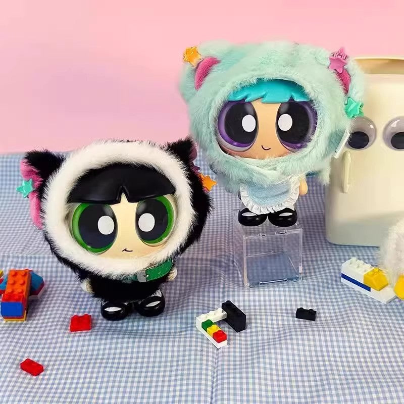 TOP TOY Powerpuff Girls Cloak Plush Figures Blind Box