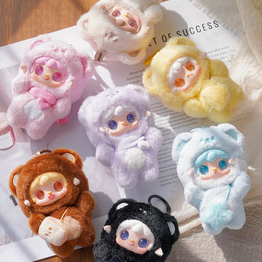 Yooki Take a Bite of Bear Blind Box Plush Keychain Blind Box Cute Collectible