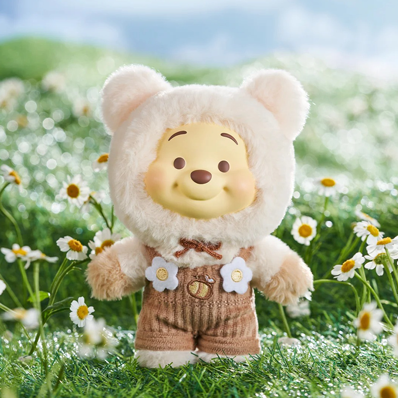 TOPTOY Disney Winnie the Pooh Candy Bear Series Vinyl Plush Keychain Blind Box