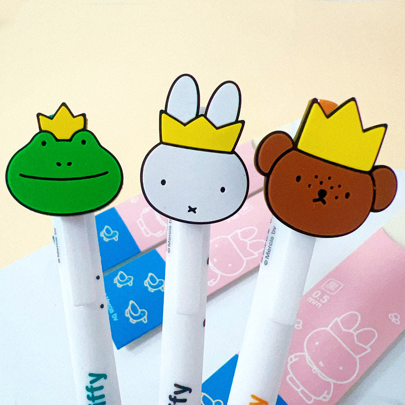 M&G Miffy Gel Pen 0.5mm Black Ink Quick Dry Cute Click Pen