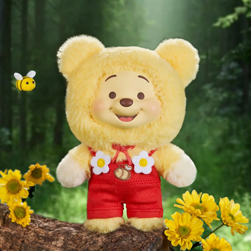 TOPTOY Disney Winnie the Pooh Candy Bear Series Vinyl Plush Keychain Blind Box