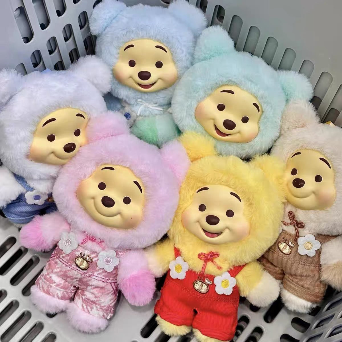 TOPTOY Disney Winnie the Pooh Candy Bear Series Vinyl Plush Keychain Blind Box