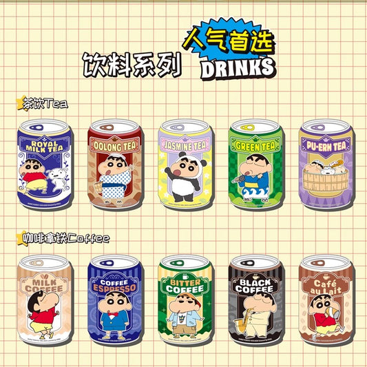 EAKI Crayon Shin-chan Can Canned Drinks Badge Blind Box (48 Designs)