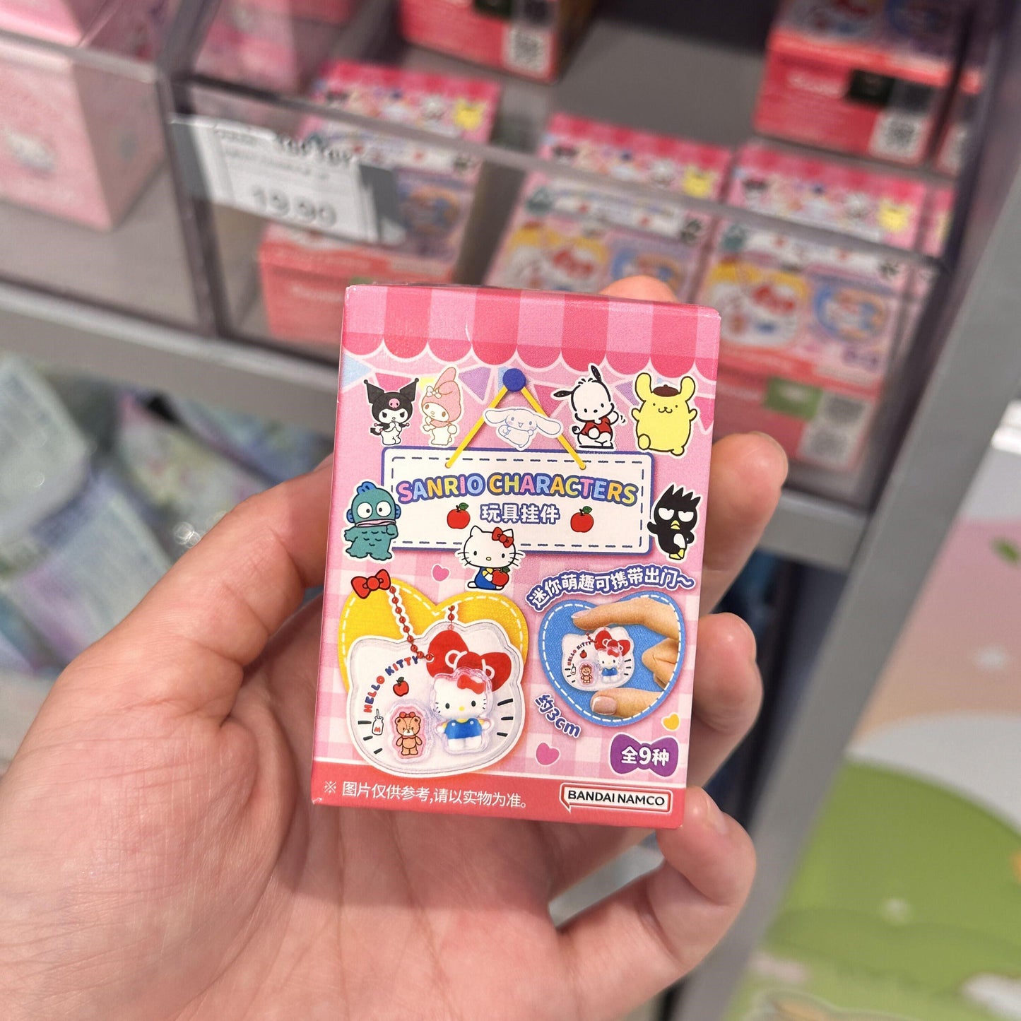 Sanrio Characters Mini Toy Charm Keychain Blind Box (9 Designs + Secret)