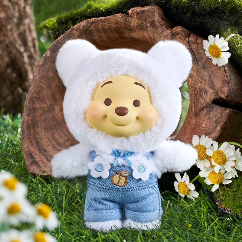 TOPTOY Disney Winnie the Pooh Candy Bear Series Vinyl Plush Keychain Blind Box