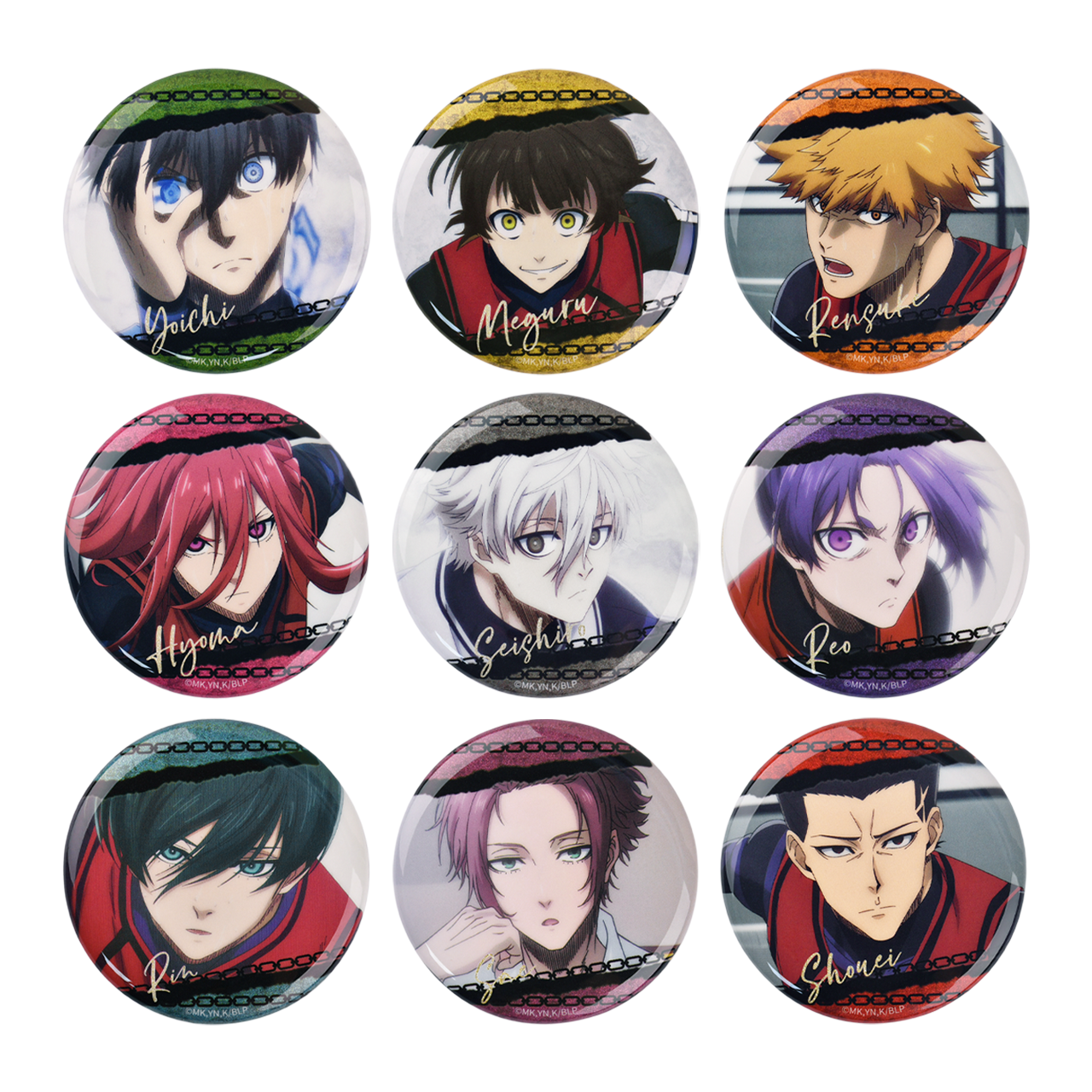 Blue Lock Glitter TV Screenshot Button Badge 58mm Official Licensed