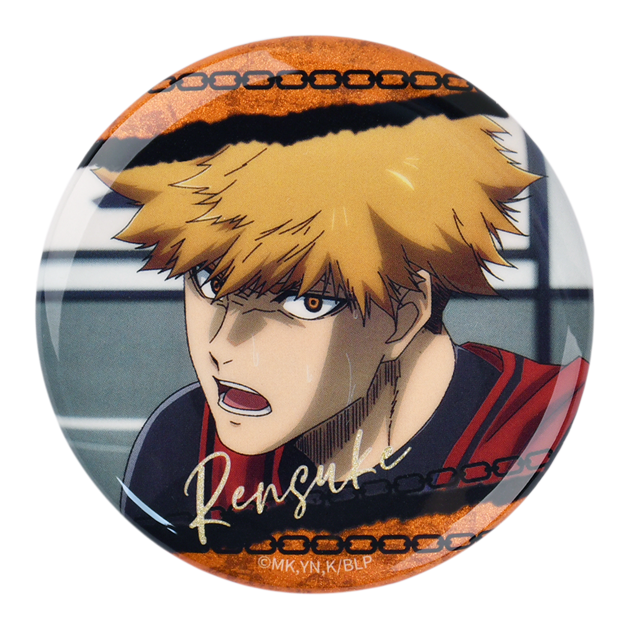 Blue Lock Glitter TV Screenshot Button Badge 58mm Official Licensed