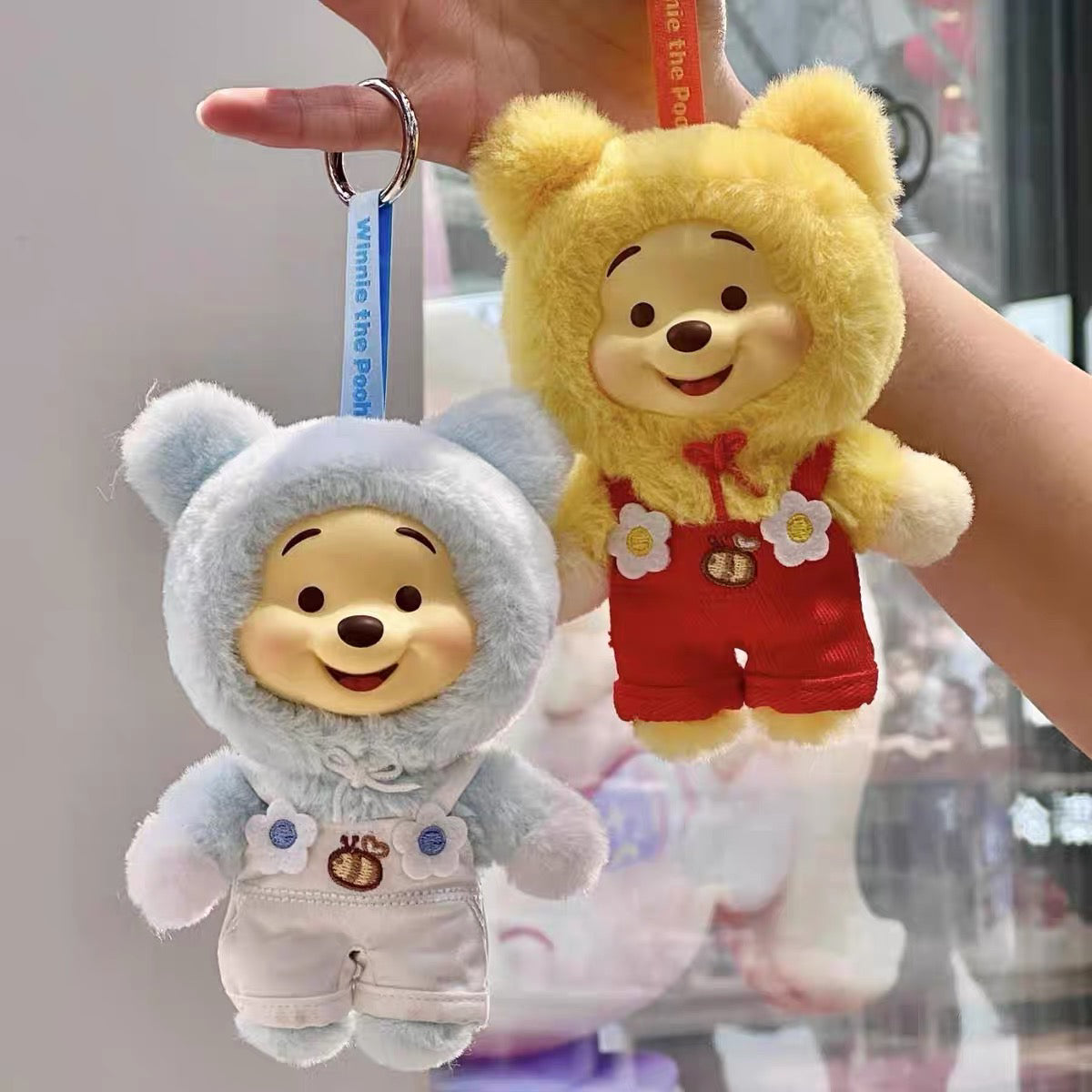 TOPTOY Disney Winnie the Pooh Candy Bear Series Vinyl Plush Keychain Blind Box