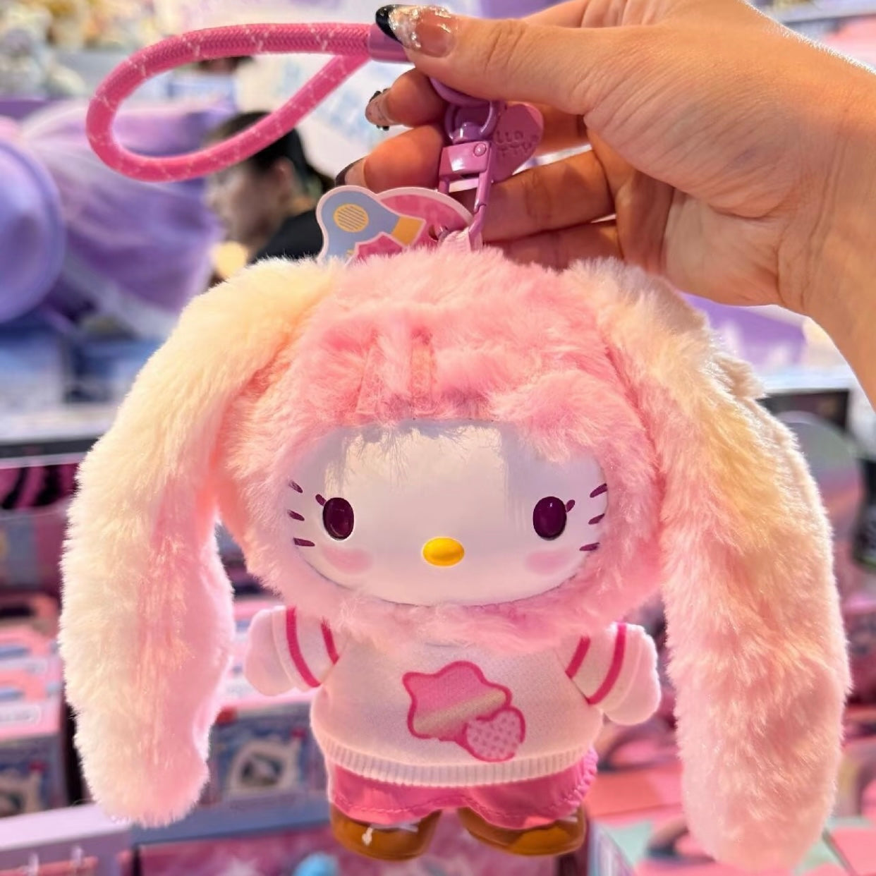 MINISO Hello Kitty Pop Star Blind Box Plush Keychain — US Seller