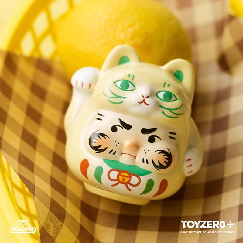 PP x MONSTER Sparkle Lucky Kitten Blind Box Daruma | Luck & Wealth | US