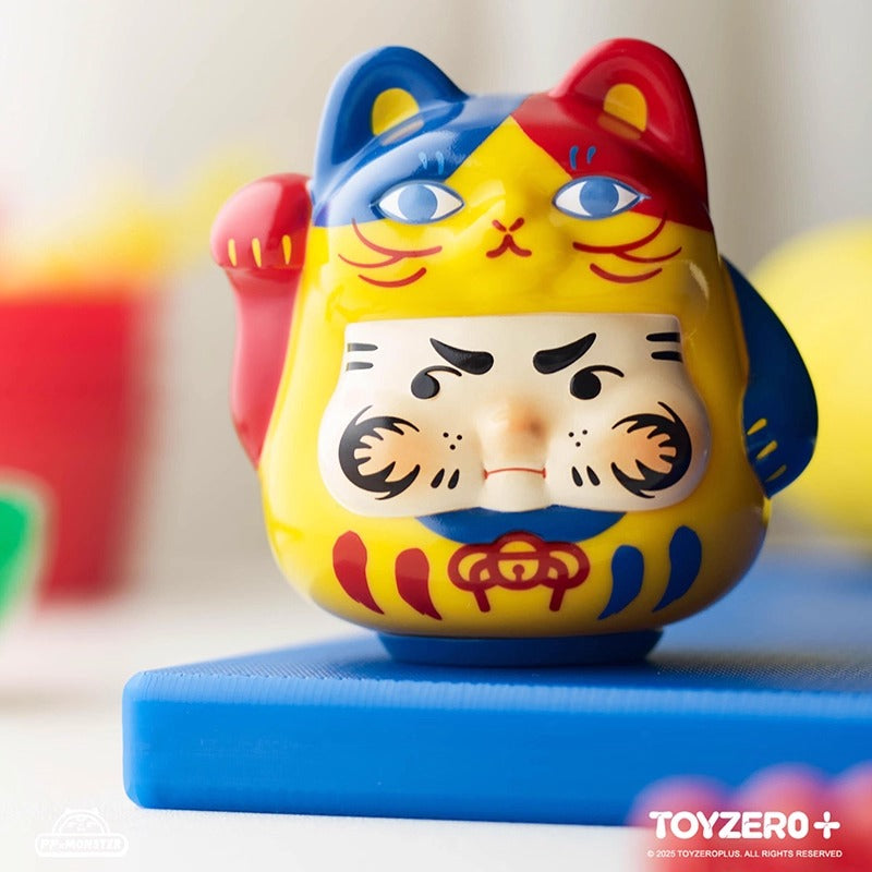 PP x MONSTER Sparkle Lucky Kitten Blind Box Daruma | Luck & Wealth | US