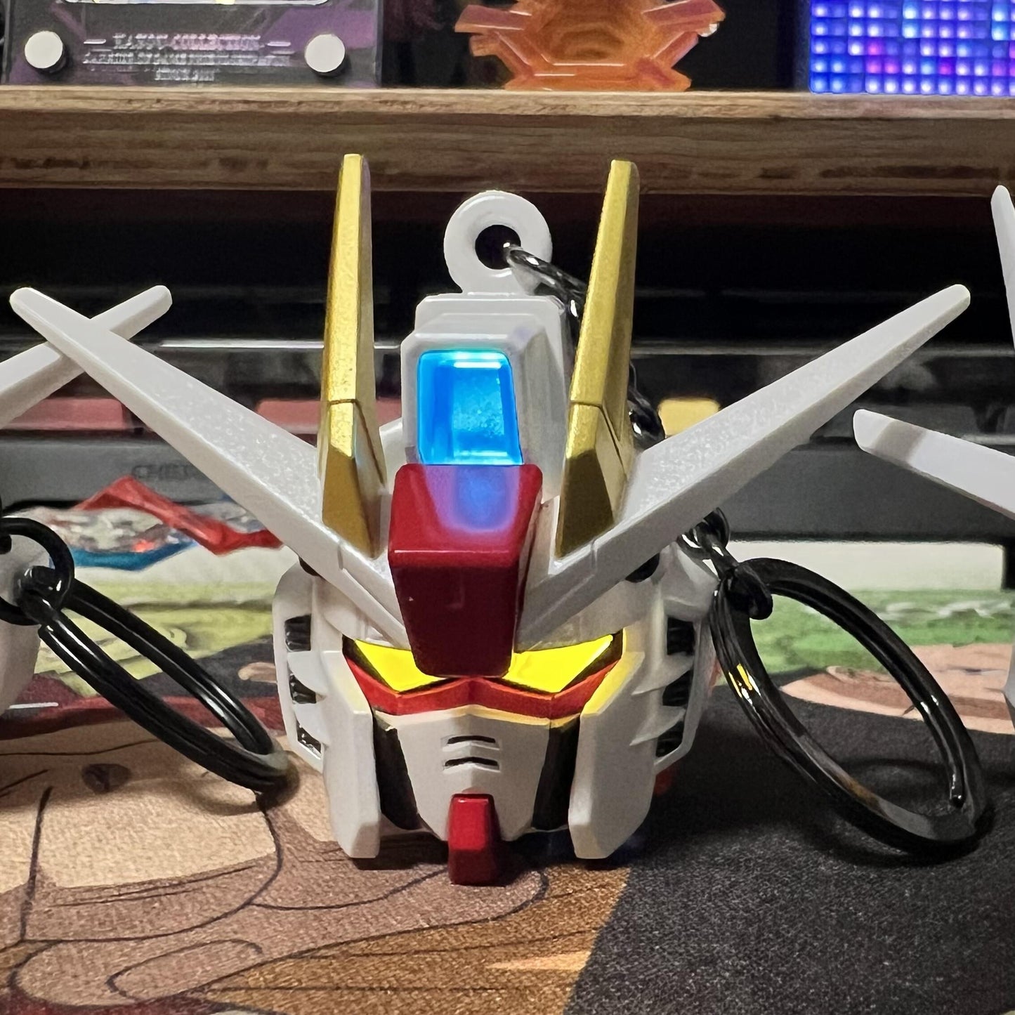 TOPTOY × Bandai SD Gundam Light-Up Head Keychain Blind Box US Seller Fast Shipping