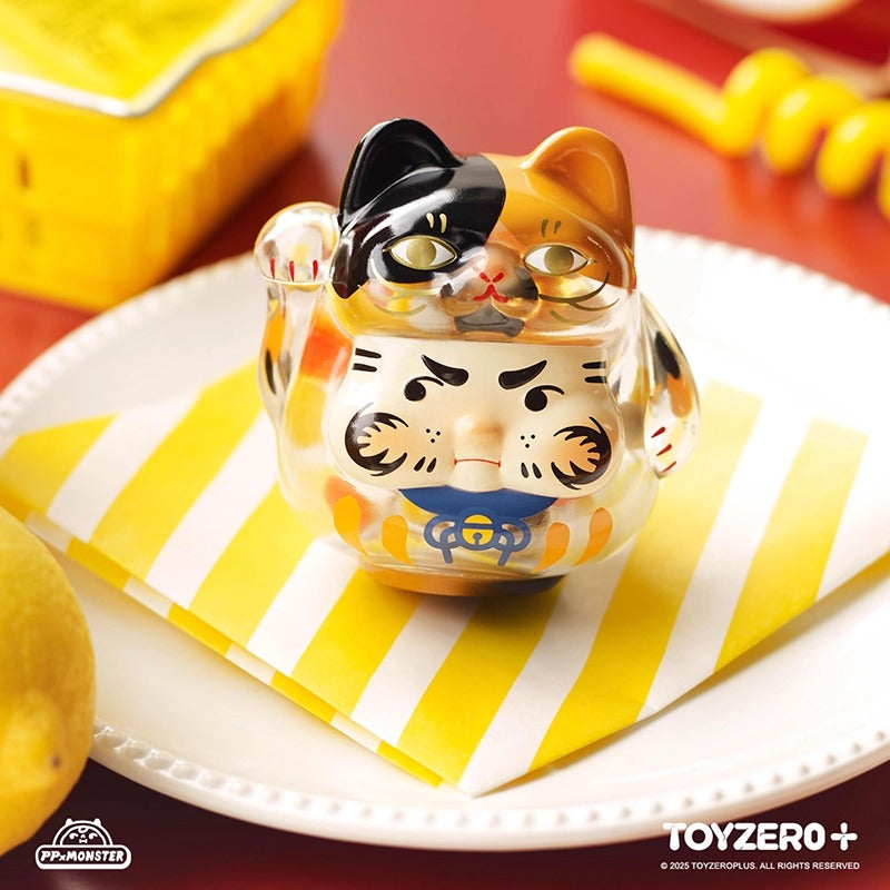 PP x MONSTER Sparkle Lucky Kitten Blind Box Daruma | Luck & Wealth | US