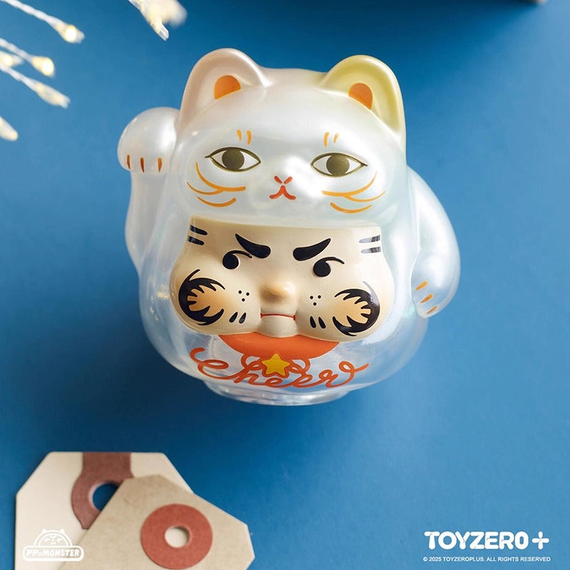 PP x MONSTER Sparkle Lucky Kitten Blind Box Daruma | Luck & Wealth | US