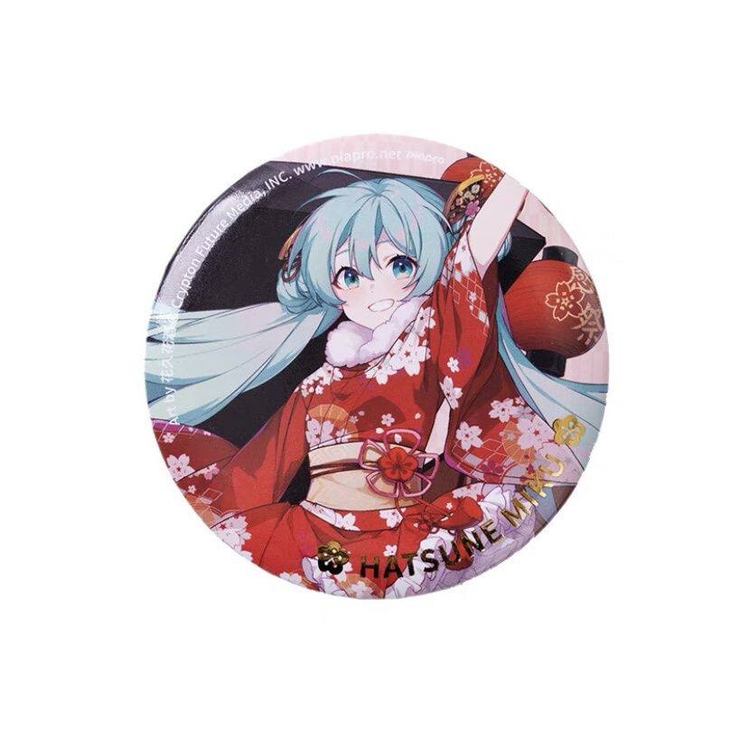 Hatsune Miku 16th Anniversary Glitter Holographic Badge Pin Official Vocaloid Can Badge