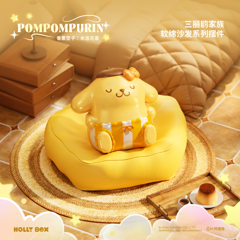 Sanrio Soft Sofa Character Figure Hello Kitty Kuromi Desk Decor Gift