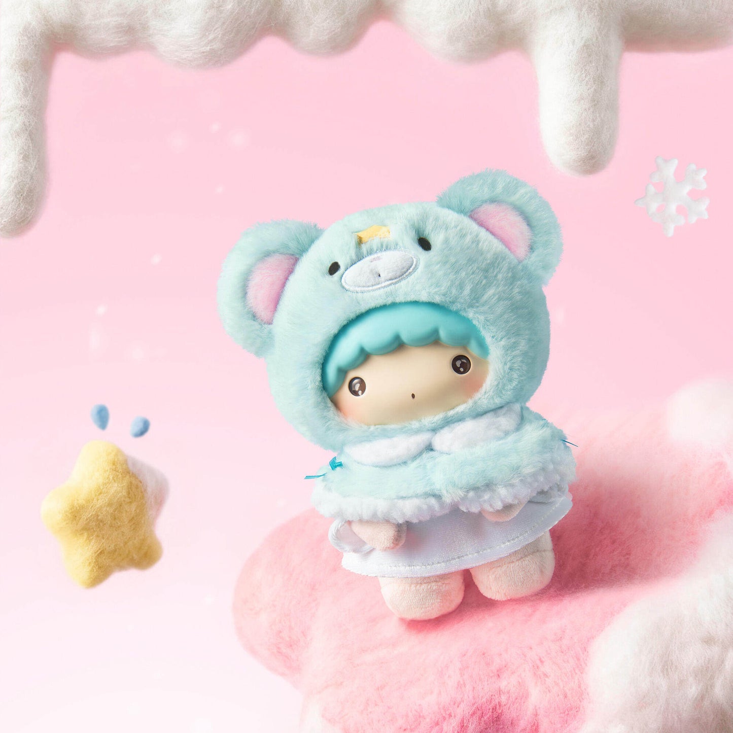 MINISO Sanrio Little Cape Vinyl Plush Pendant Blind Box Keychain (1pc) / Sealed Case 8