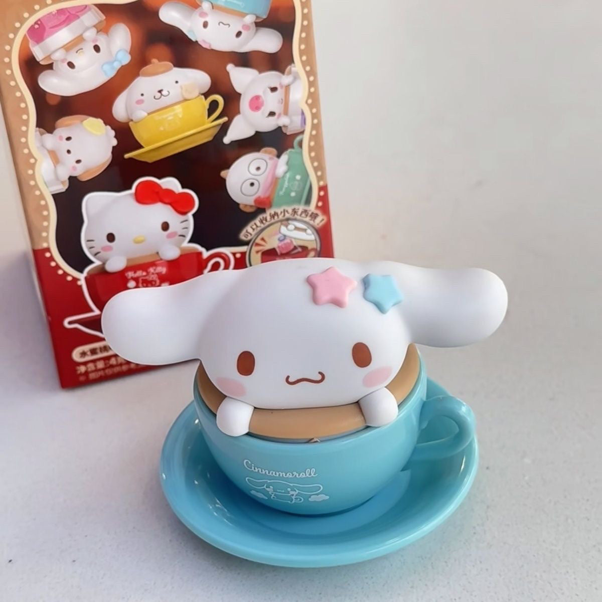 Bandai Namco Miniatures Sanrio Latte Cafe Blind Box Candy Toy Figure