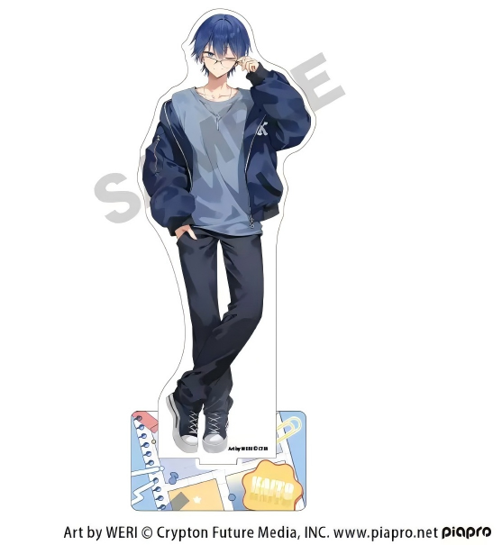 Hatsune Miku Series KAITO Glasses Style Acrylic Stand