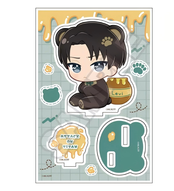 GRANUP Attack on Titan Nui-Peace Friends Hungry Bear Acrylic Stand Jr. – Levi