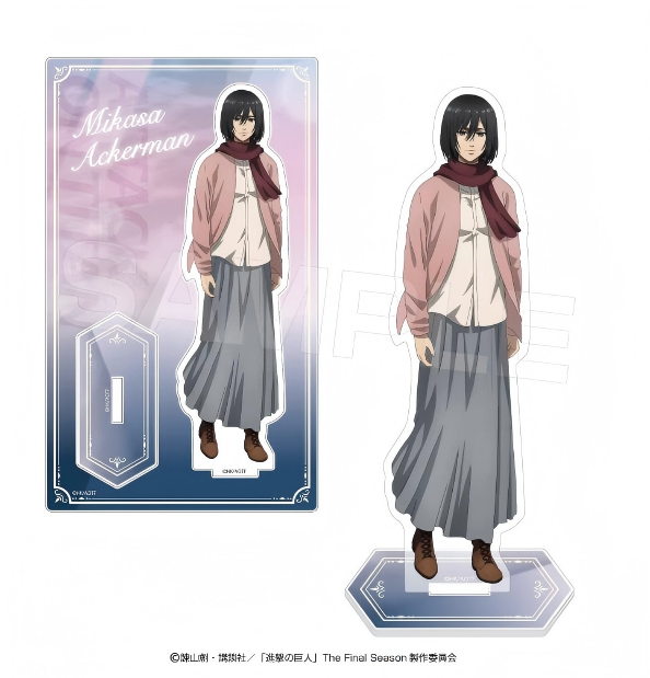 AVENGERZ Attack on Titan EMOTIONAL WIND Acrylic Stand – Mikasa Ackerman