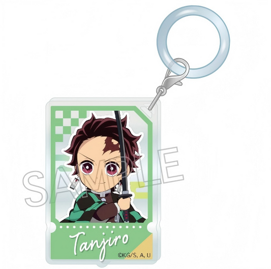 TWINCRE Demon Slayer Chibi Ticket-Style Keychain