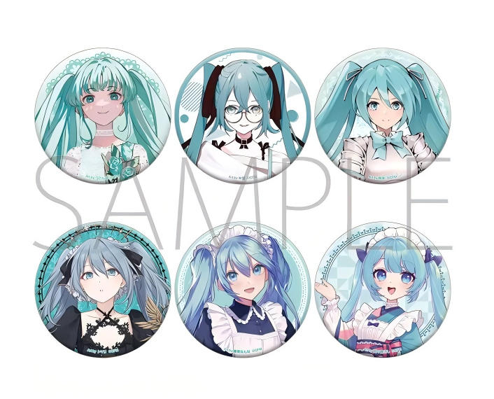 Hatsune Miku Aurora Button Badge Set of 6