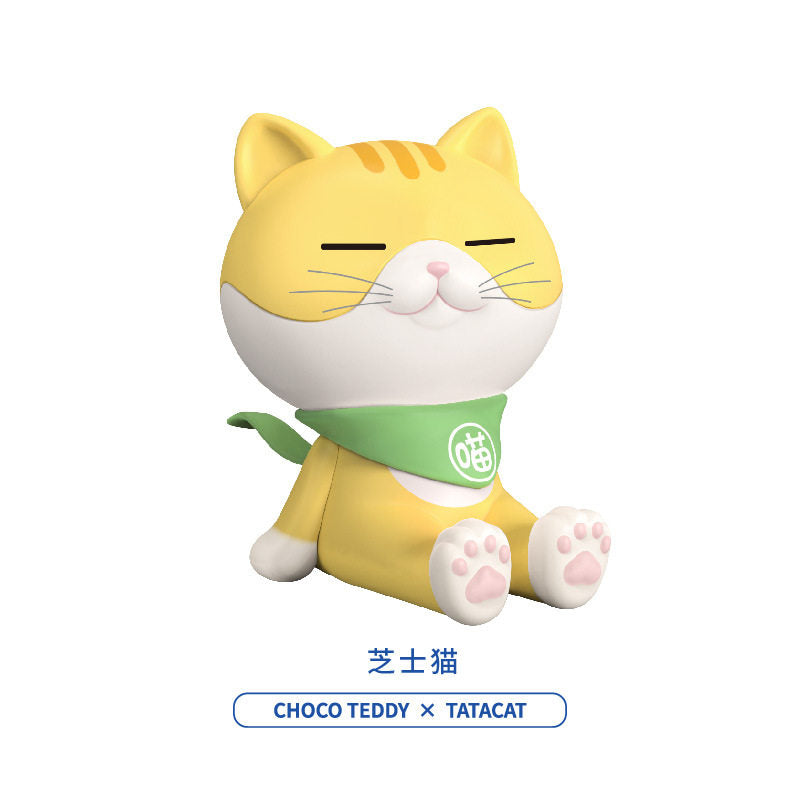 CHOCO TEDDY Tata Cat Phone Stand Series Blind Box Figure