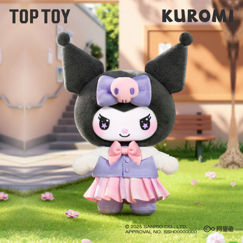 TOP TOY KUROMI School Life Vinyl Plush Keychain Gift Blind Box